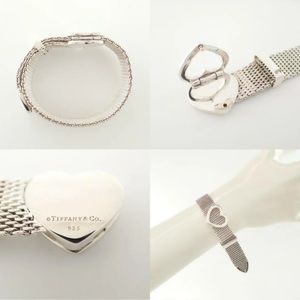 Tiffany & Co. Vintage Mesh Heart Bracelet